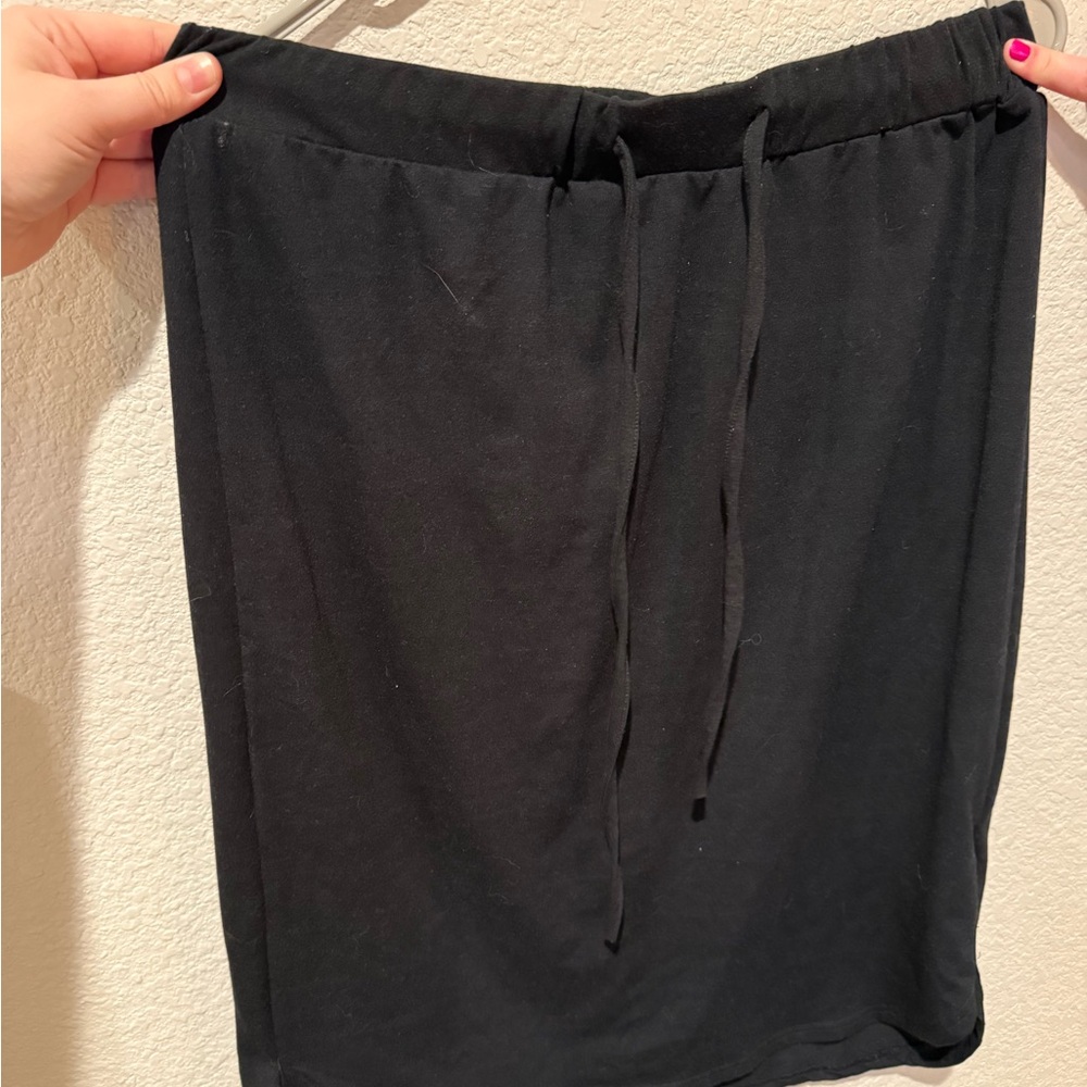 Tickled Teal Black Pencil Skirt